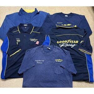 Goodyear Racing Shirt Lot of 5 Bundle Shirts Sweater Vintage Jacket Mens Large L
